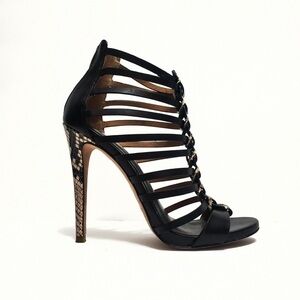 Coach Josey Animal Print Caged Sandals